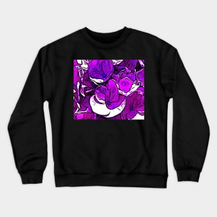 Hot pink and purple abstract Crewneck Sweatshirt